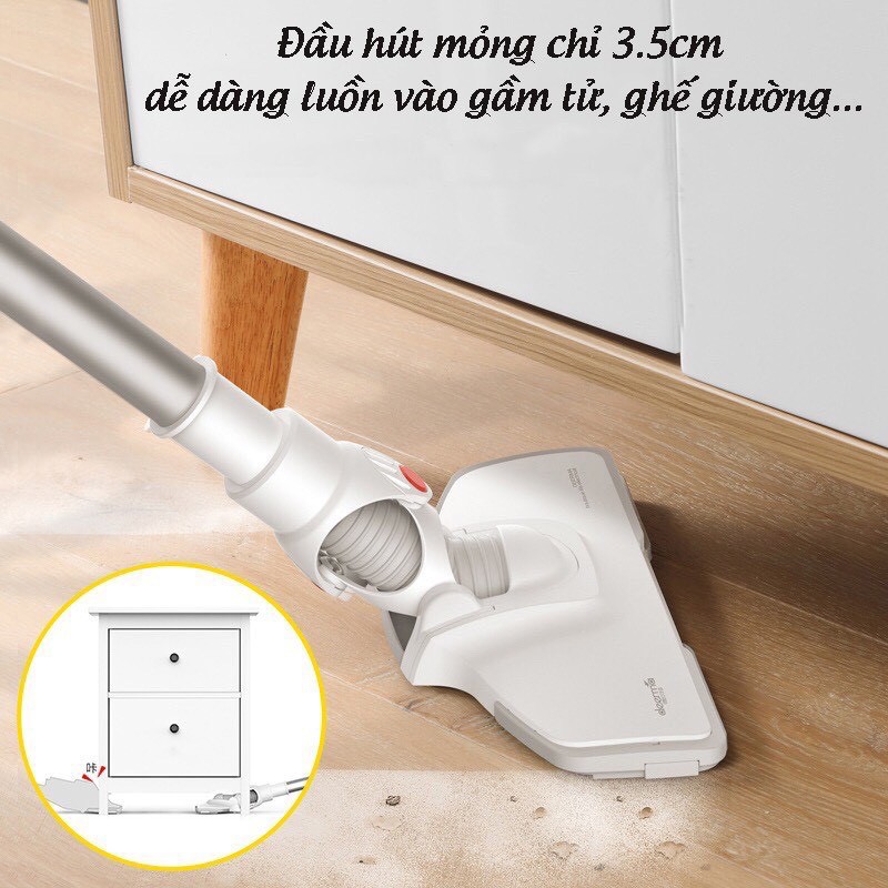 Máy Hút Bụi Gia Đình Cầm Tay Xiaomi Dreema DX901 Công Suất 400W Siêu Nhẹ,Gọn,Công Nghẹ Lốc Xoáy, Lọc Bụi Hepa,Bảo Hành