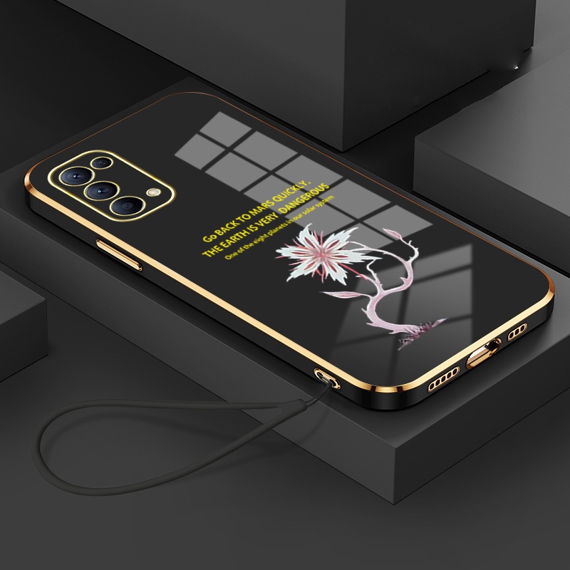 Ốp lưng OPPO RENO 5 5G OPPO RENO5 4G RENO 4 4G Ốp Điện Thoại silicone Mềm Mạ Điện Chống Sốc Cho OPPO RENO 5 PRO RENO 4 4G DDHD01 viền vuông cute