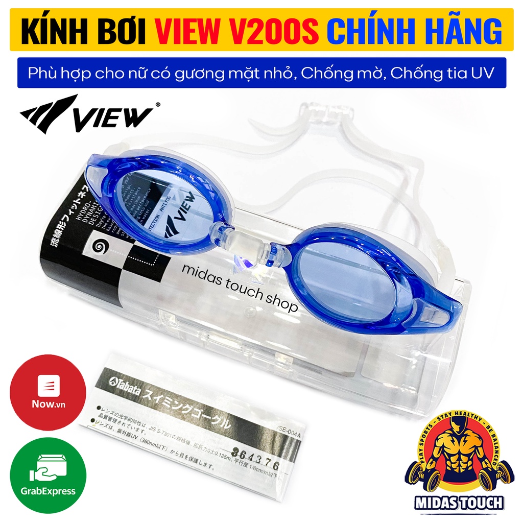 Kính Bơi View V200S Dây Kép Dành Cho Nữ Có Gương Mặt Nhỏ Trên 9 Tuổi Cao Cấp Chính Hãng Nhật Chống Mờ Chống Tia UV