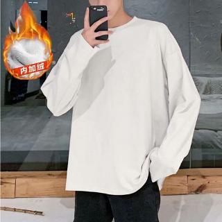 Áo Thun Nam Dài Tay Cổ Tròn Kiểu Hàn Quốc