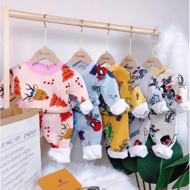 HÀNG LOẠI 1 - Bộ nỉ lông chất cực đẹp cho be tu 4-14kg