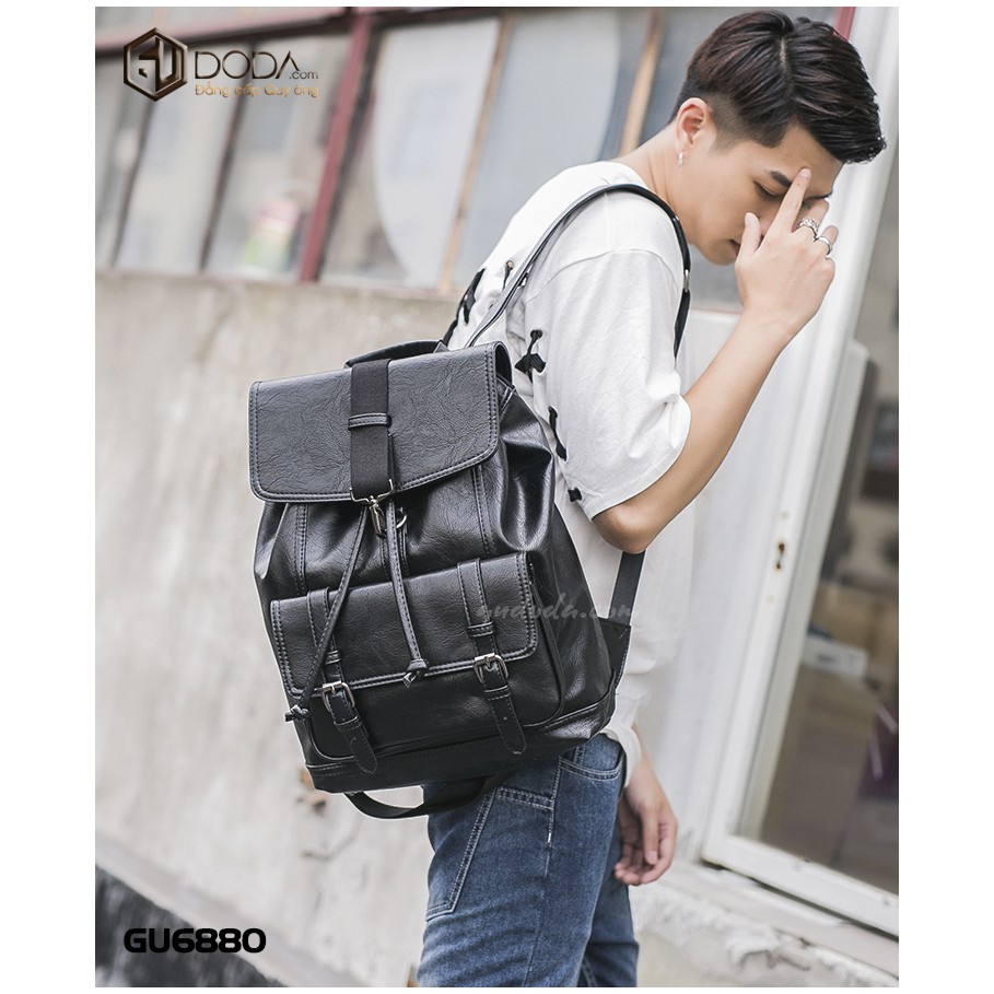 Balo Da Thời Trang Hàn Quốc GU6880 🍀Chất Da Cao Cấp Kiểu Dáng Hàn Quốc