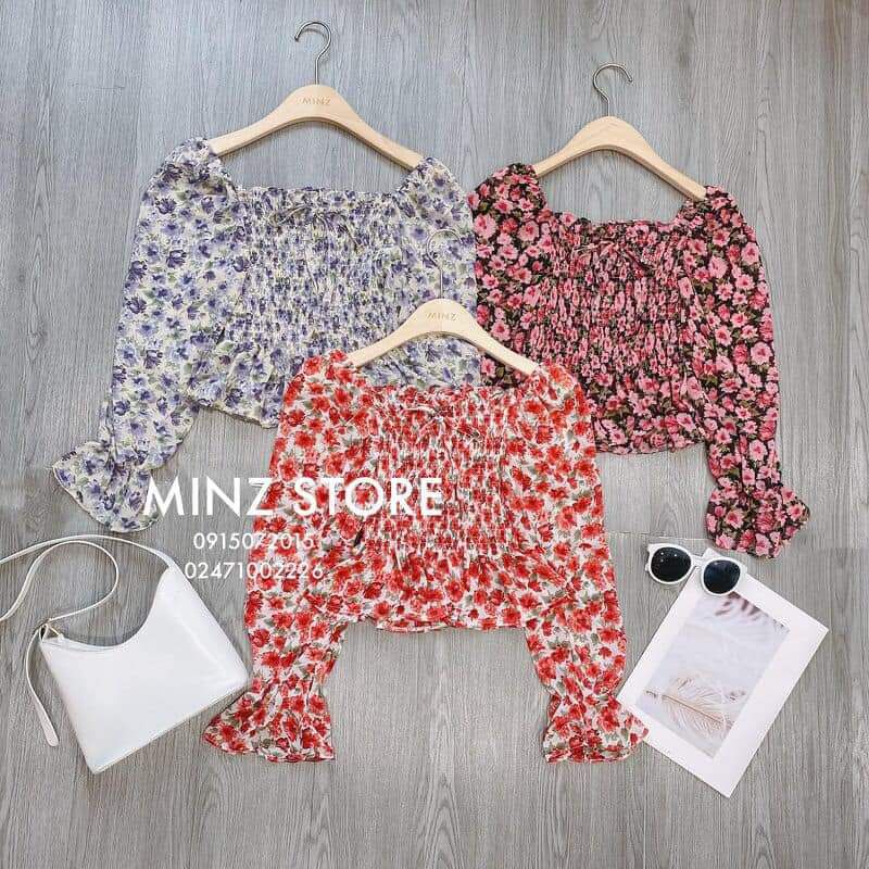 sale 50% Áo hoa nhí tím Minz Store