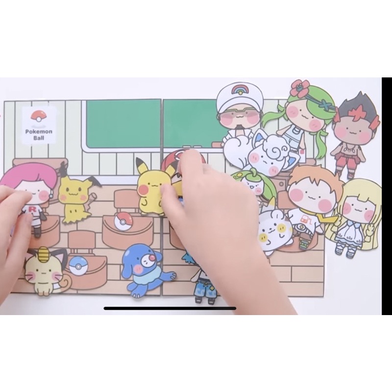 BÚP BÊ GIẤY LỚP HỌC POKEMON