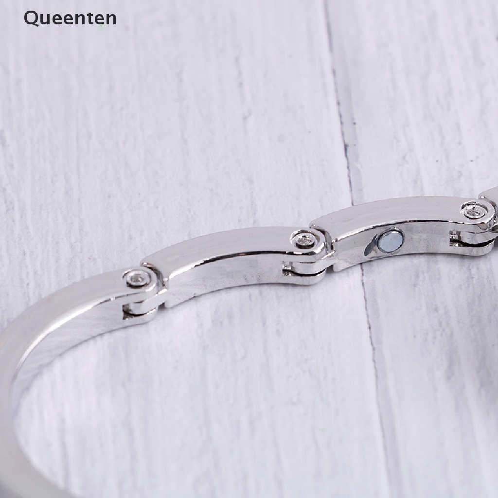Queenten Portable Foldable Folding Crystal Alloy Purse Handbag Hook Hanger Bag Holder  QT