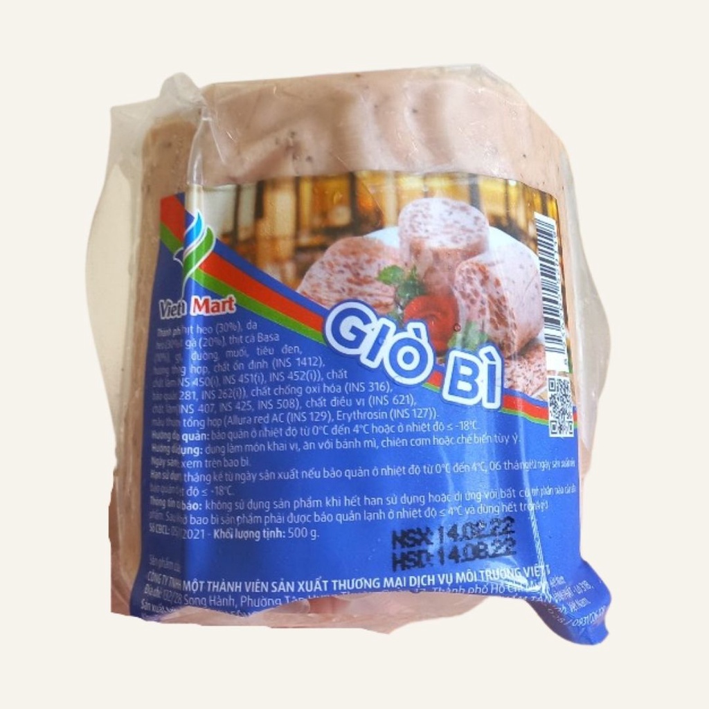 Giò Bì Viettinmart 500g  Chỉ Giao TP.HCM