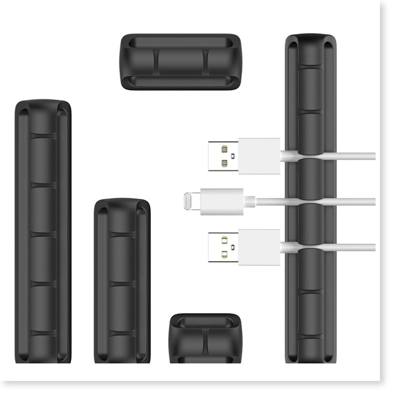 Dụng cụ cố định dây sạc  💯 GIÁ VỐN]   Dụng cụ silicon giúp cố định 3 đầu dây sạc, dây điện CM-03 9464 | BigBuy360 - bigbuy360.vn