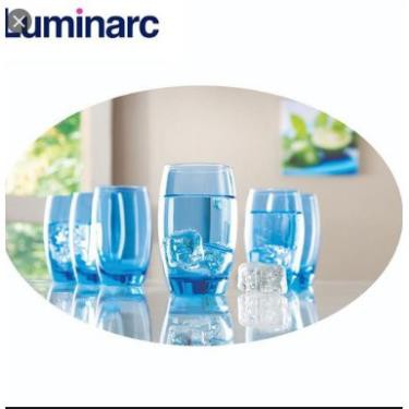 [HÀNG CHẤT LƯỢNG]  Ly Thủy Tinh Luminarc Salto Ice Blue Hi Ball 350ml | Thủy Tinh Màu Cao Cấp