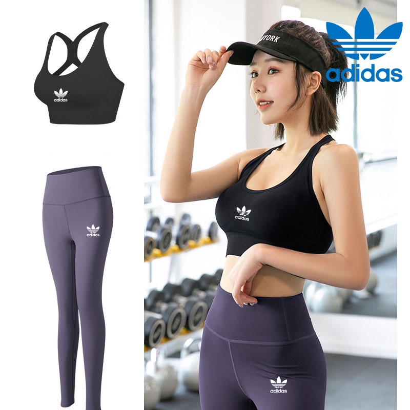 Adidas Set Đồ TậP GồM Bra + QuầN TậP Thể Thao Cho Nữ