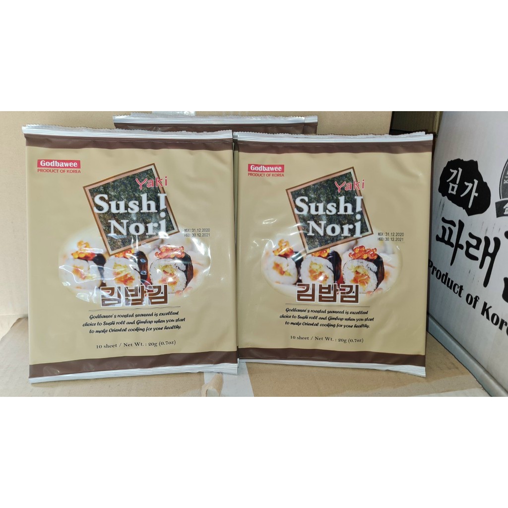 TẢO BIỂN - RONG BIỂN CUỘN CƠM YAKI SUSHI NORI GODBAWEE