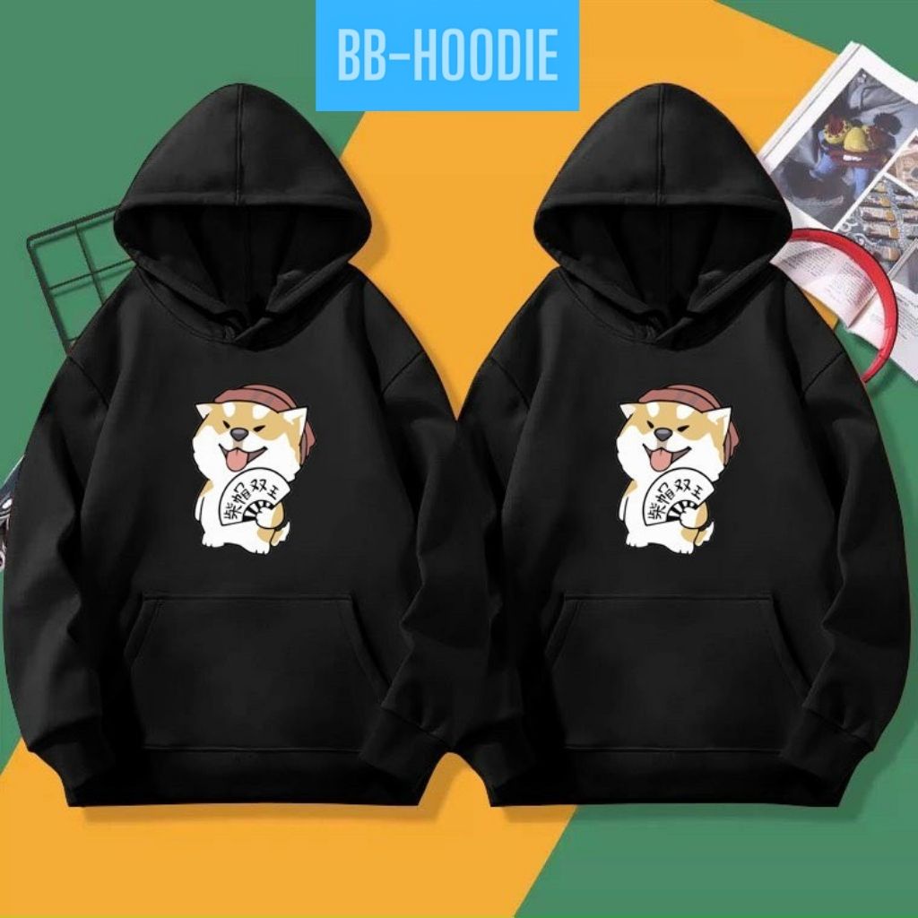 ÁO KHOÁC HOODIE NỈ IN PÉT CÚN XÒE QUẠT ÁO PHOM NAM NỮ ĐỀU MẶC ĐƯỢC