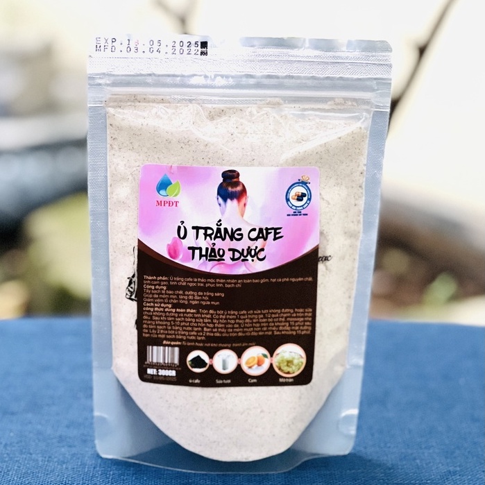 (300gr) COMBO 1 GÓI TO Ủ TRẮNG CAFE THẢO DƯỢC dùng face &amp;body... (Hàng mới về) .