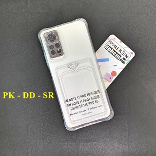Ốp lưng xiaomi redmi note 11 pro dẻo trong chống sốc đựng card