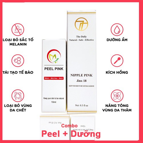 Combo Peel + Làm Hồng Nhũ Hoa - Bikini Hiệu quả 2 trong 1 Nipple Pink | BigBuy360 - bigbuy360.vn