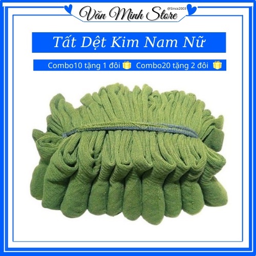 Tất Vớ Dệt Kim Nam Nữ Cổ Cao Co Giãn Dày Dặn.