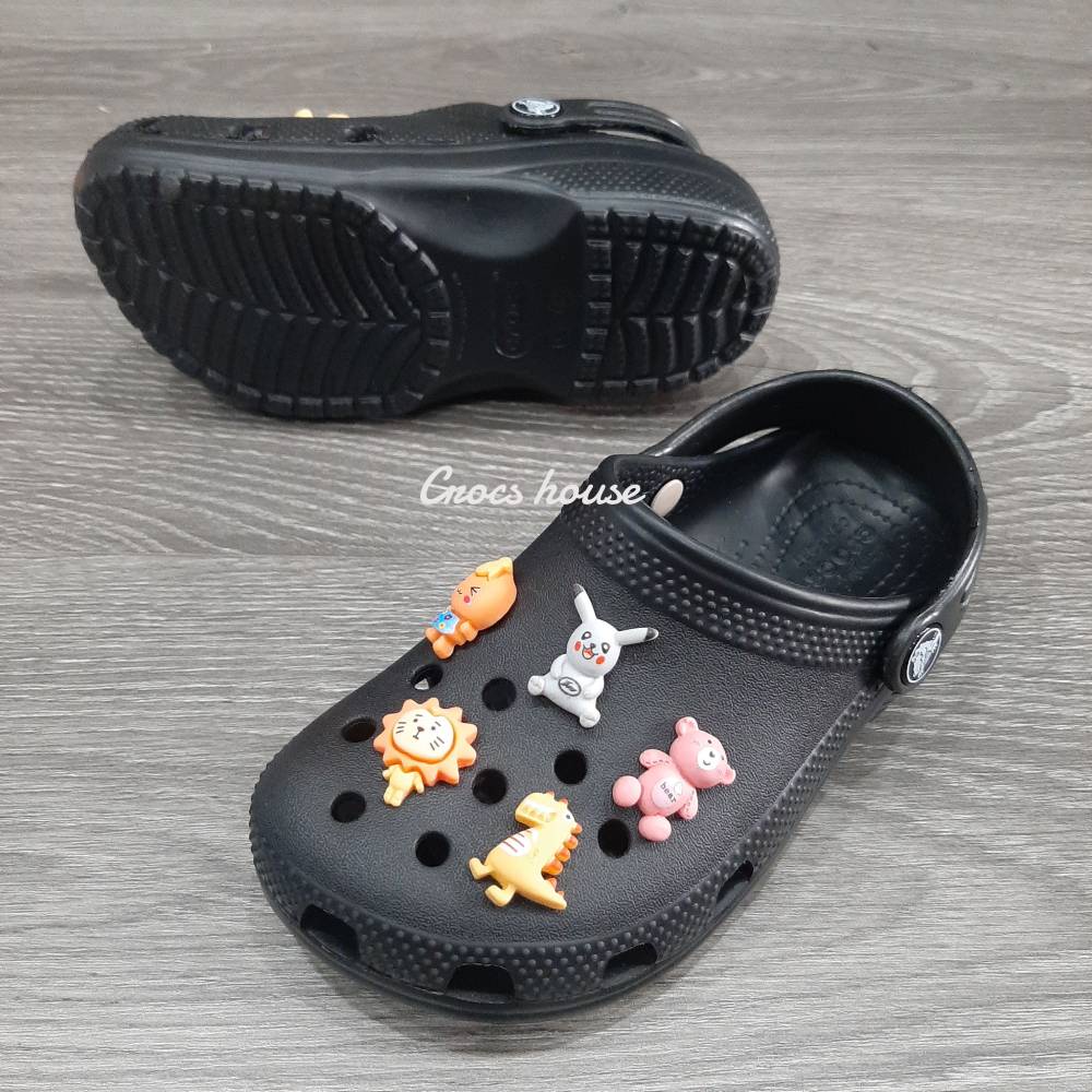 Crocs chính hãng cho bé, Dép sục cross classic trẻ em, dép crocs bé gái bé trai gắn sticker - Crocshouse