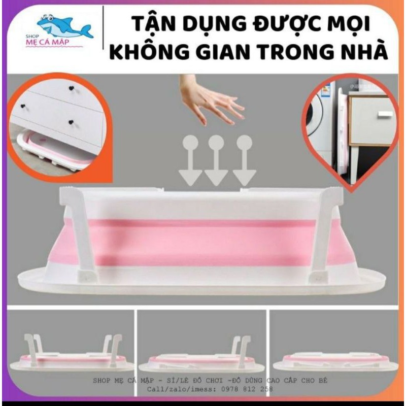 ( SIÊU RẺ) THAU CHẬU TẮM GẤP GỌN THÔNG MINH QUÀ ENFA