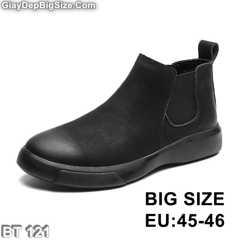 Giày Boot (bốt) Chelsea, giày cổ cao big size cỡ lớn EU:45-46 cho nam chân thon cân đối