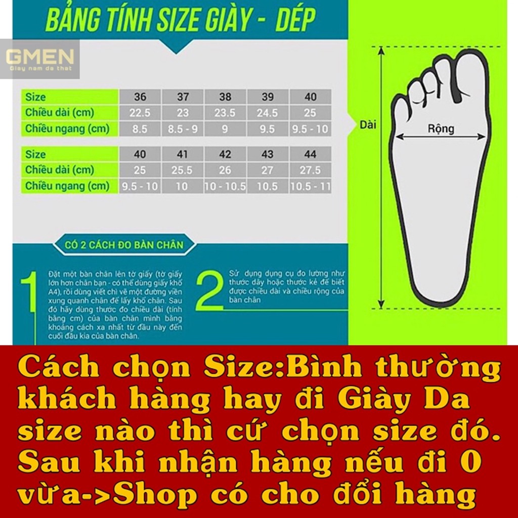 Giày da nam màu đen phong cách trẻ trung GM569