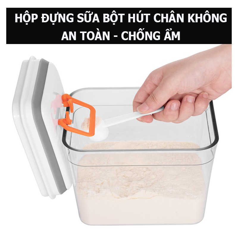 Hộp Nhựa Đựng Sữa Bột 1 lít, 1,7 lít, 2,3 lít ( Tương Đương Sức Chứa 400 gram; 900 gram; 1,2kg - Sữa Bột)