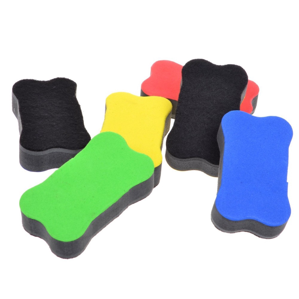 Set 6 Cục Tẩy Bảng Trắng Nam Châm Nhiều Màu Sắc