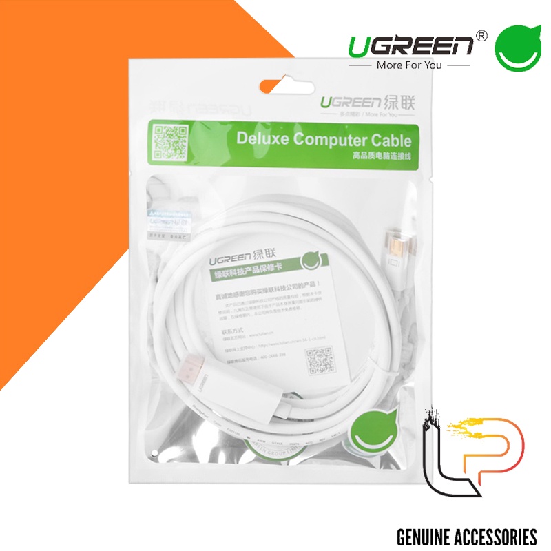 Cáp Mini DisplayPort to HDMI Ugreen - Cáp chuyển đổi Thunderbolt to HDMI macbook kết nối tivi Ugreen