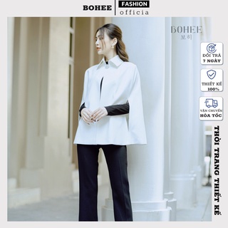 Áo choàng cape nữ sang chảnh hàng thiết kế BOHEE Mã A211