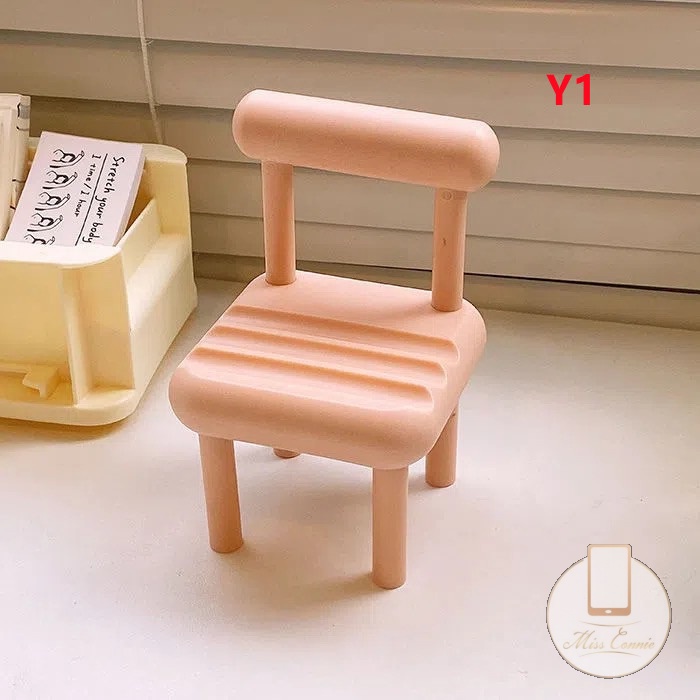 Giá Đỡ Điện Thoại Để Bàn 3 Ngăn Mini Bằng Gỗ Màu Macaron Xinh Xắn Tiện Dụng