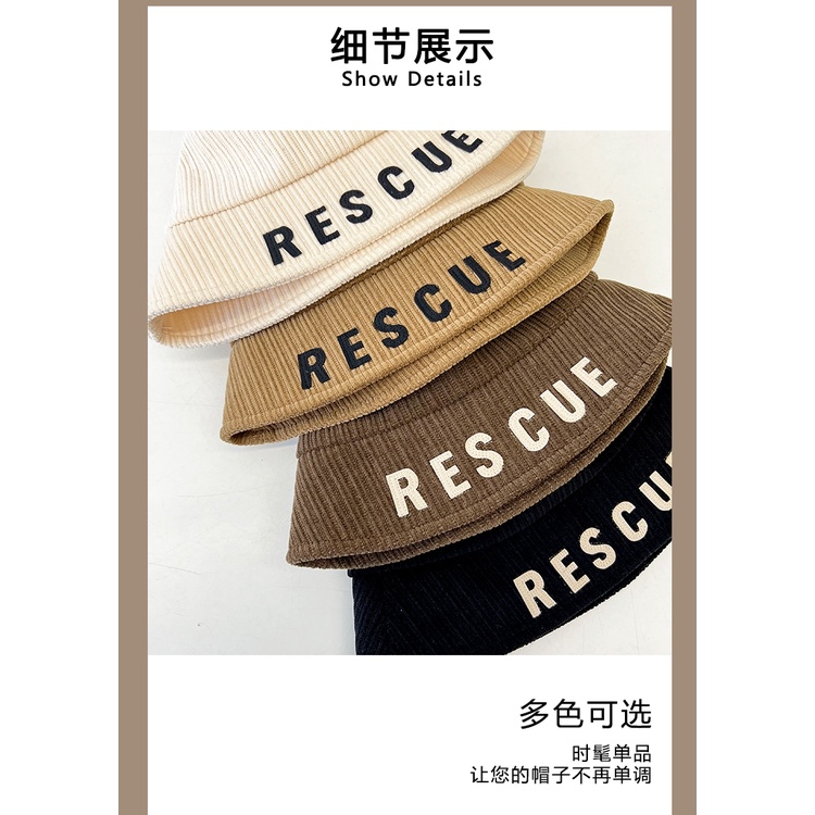 Mũ Bucket In Chữ Thời Trang Thu Đông 2022 Cá Tính Cho Nữ