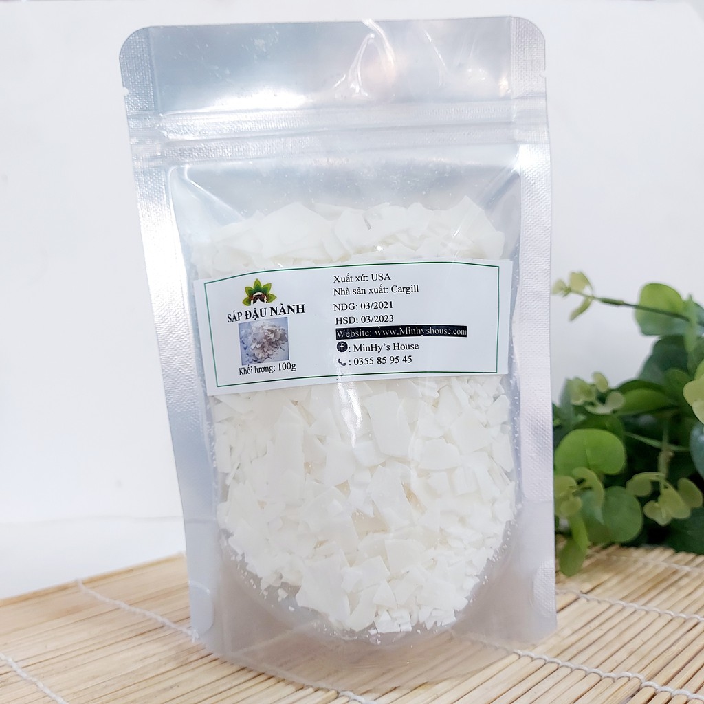 Sáp đậu nành - soy wax_nguyên liệu làm mỹ phẩm handmade