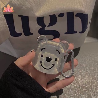 Trong Suốt Vỏ Bảo Vệ Hộp Sạc Tai Nghe airpods 3 2 pro iphone JP5 Hình Gấu Hoạt Hình Đáng Yêu