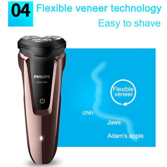 Máy cạo râu ướt và khô cao cấp thương hiệu Philips S1060 - Hàng Nhập Khẩu Chính Hãng  {CH