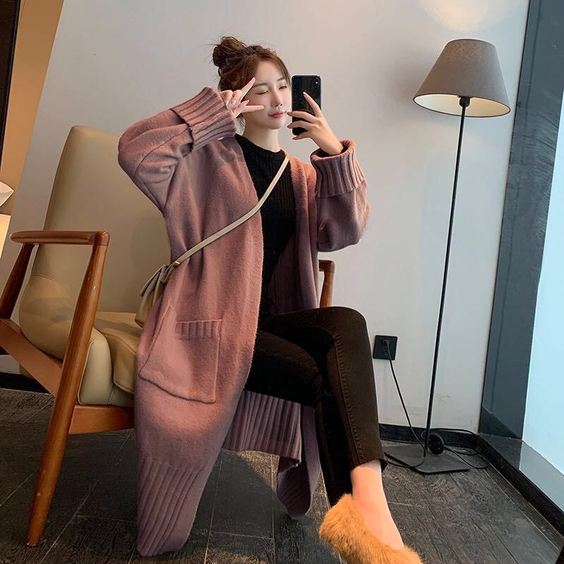 L135 - Áo len Cardigan nữ cổ tròn siêu xinh hàng Quảng Châu