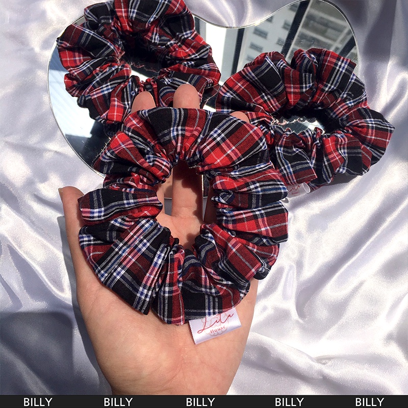 BILLY - Dây chun buộc tóc vải thô Scrunchies Handmade