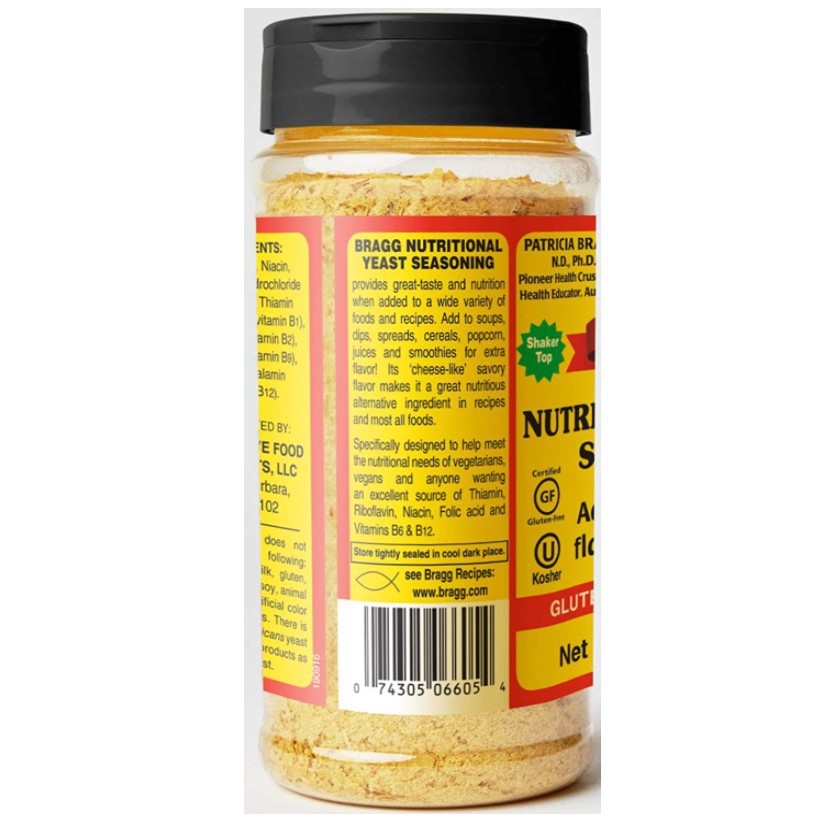 Men Dinh Dưỡng hiệu Bragg Nutritional Yeast Seasoning 127g