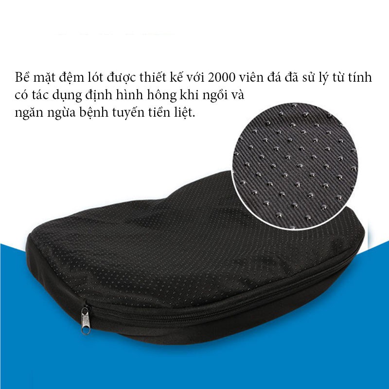 MVP2606 Đệm Ngồi Gel Silicon, Đệm 3D Thoáng Khí Trên Ô Tô Tiện Dụng