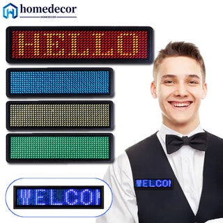 Homedecor thẻ ghi chú lập trình mini màn hình led có thể sạc lại