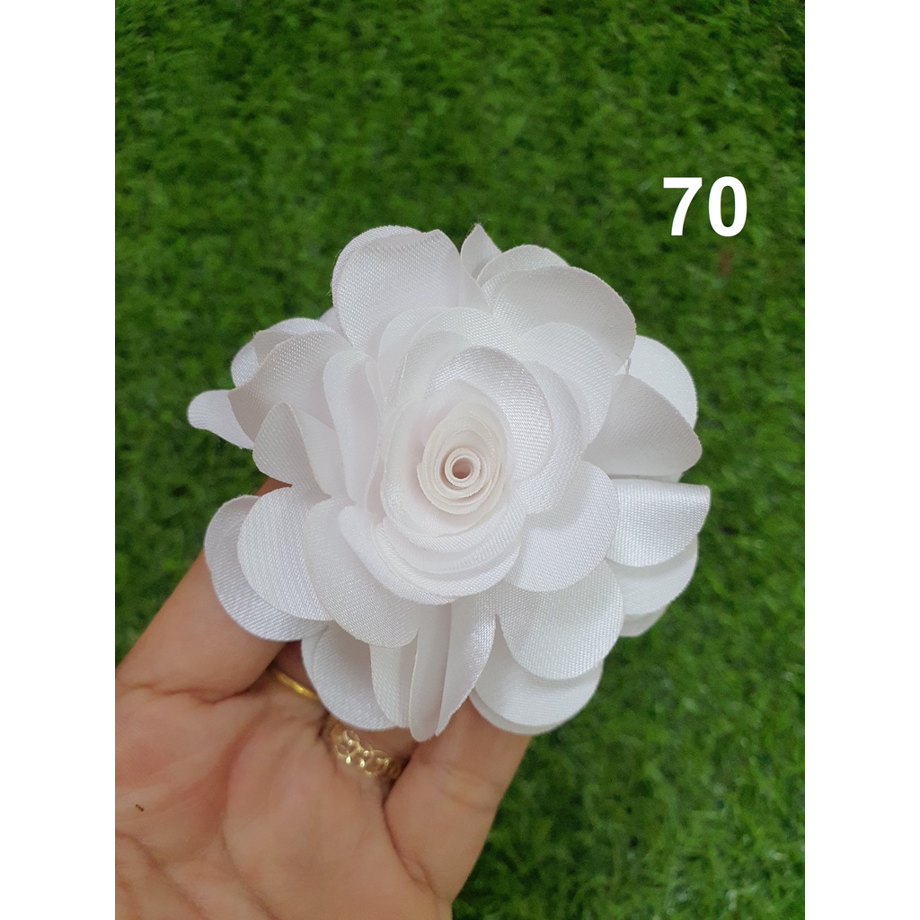 SALE GIÁ GỐC HOA HỒNG VẢI PHI LỤA 8cm