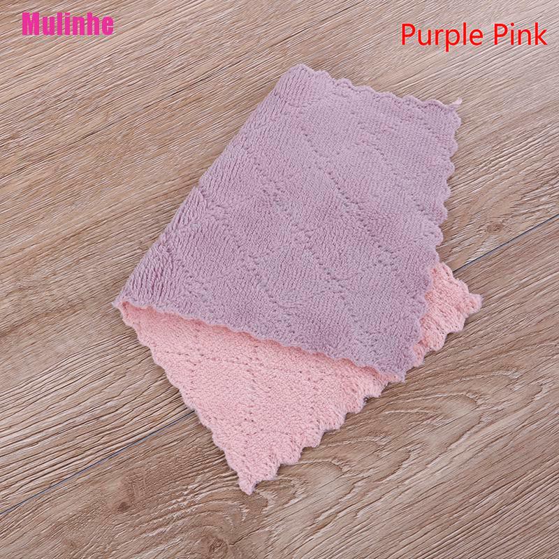 Khăn Lau Chén Dĩa Hình Vuông Bằng Sợi Micro Tiện Dụng Cho Nhà Bếp