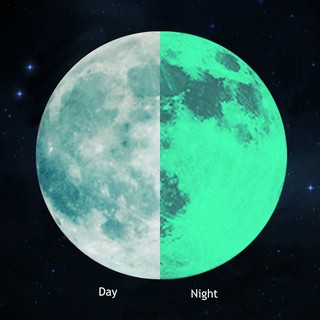 20cm luminous moon wall sticker (color)
