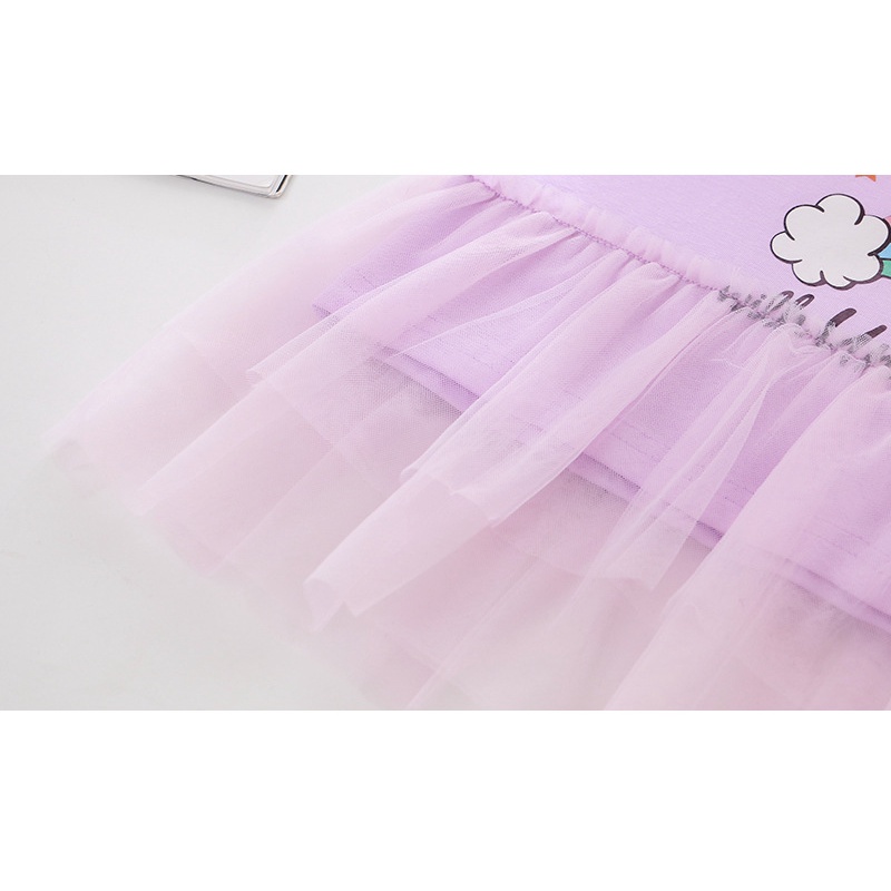 Áo Thun Tay Ngắn In Họa Tiết Hoạt Hình Thời Trang Mùa Hè Cho Bé Gái