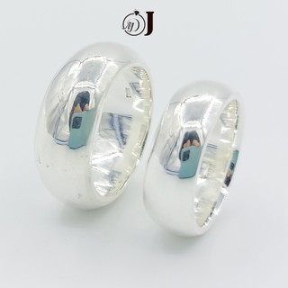 Nhẫn bạc tròn trơn bạc MĐJ 099 cho cả nam và nữ bản rộng 10mm và 7mm