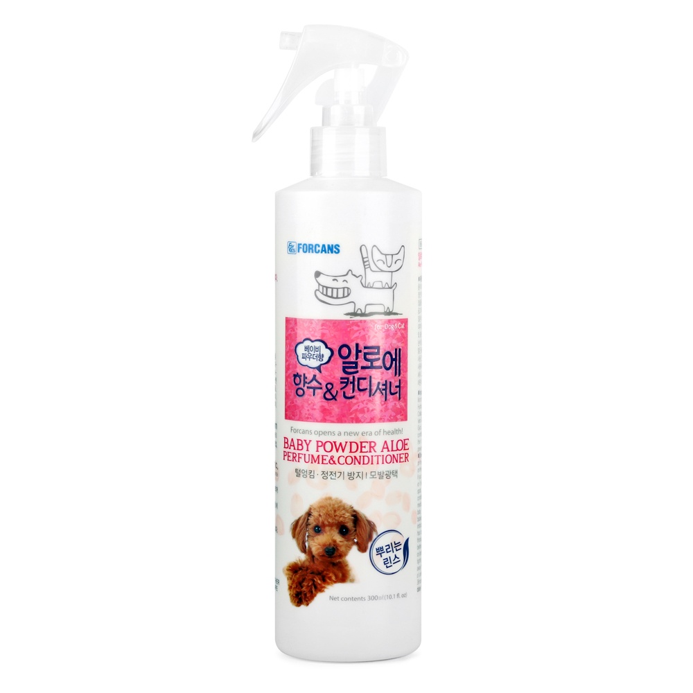 Forcans Dầu thơm Hàn Quốc dưỡng lông và khử mùi cho chó mèo 300ml
