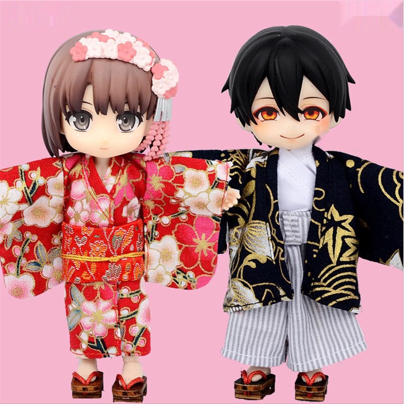 Trang phục kimono Yukata OB11 BJD cho búp bê OB11 OBITSU 11 1/12