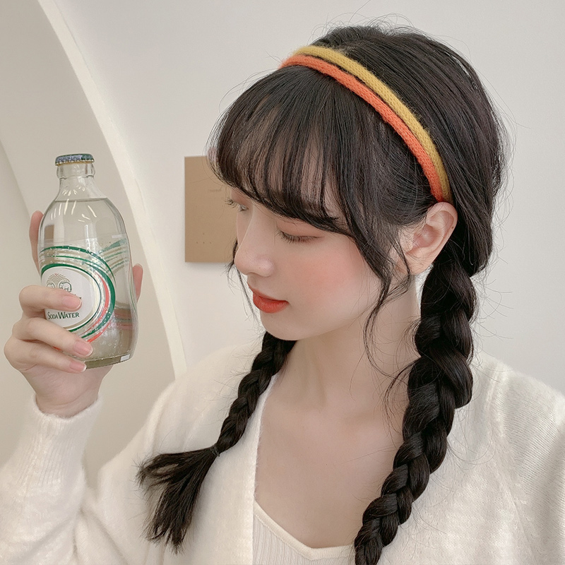 Băng đô cài tóc bằng len thời trang cho nữ