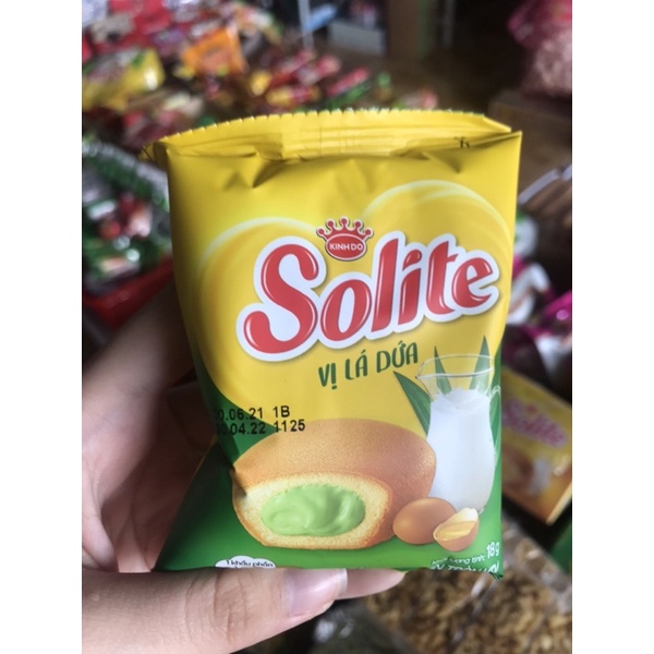 bánh bông lan cuộn kem solite 370g(20 gói x18g)