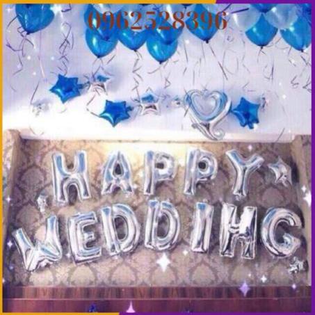 [TẶNG QUÀ ] Set Trang Trí Phòng Cưới, Phòng Tân Hôn, Đám Cưới { TẶNG BƠM TAY + KEO + RUY BĂNG }