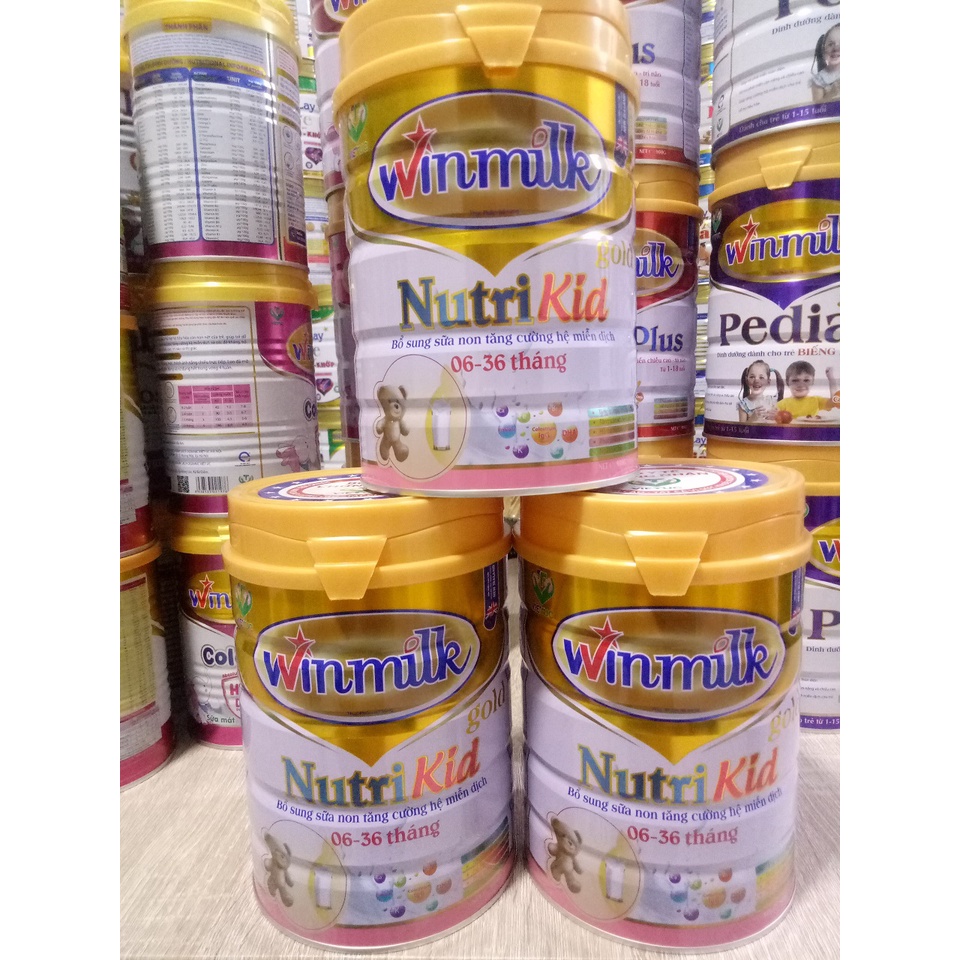 Sữa bột Nutrikid Gold Dành cho trẻ từ 6-36 tháng tuổi biếng ăn, chậm lớn, suy dinh dưỡng, thấp còi - 900g