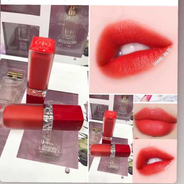 Son Dior Liquid Màu 749 cam đỏ - tester