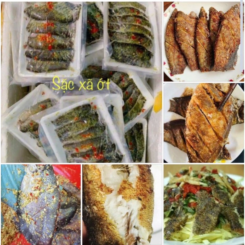 Cá Sặc Ướp Xã Ớt 1 nắng .khay 500g